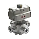 Overall view of Sangyie Technology's sanitary non-retention 4-way ball valve